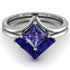 Stacking Princess Tanzanite Ring - Elise No. 215