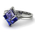 Stacking Princess Tanzanite Ring - Elise No. 215