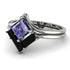 Stacking Princess Tanzanite Ring - Elise No. 209