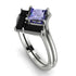 Stacking Princess Tanzanite Ring - Elise No. 209