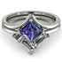 Stacking Princess Tanzanite Ring - Elise No. 203