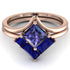 Stacking Princess Tanzanite Ring - Elise No. 214