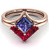Stacking Princess Tanzanite Ring - Elise No. 211