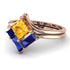 Stacking Princess Yellow Diamond Ring - Elise No. 1014 image 3