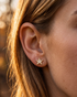 Star Stud Diamond Earrings - Star No. 1