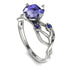 Tanzanite Blossom 14K Golden Nature Inspired Engagement Ring - HaleyNo. 215
