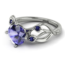 Tanzanite Blossom 14K Golden Nature Inspired Engagement Ring - HaleyNo. 215 image 1