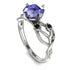 Tanzanite Blossom 14K Golden Nature Inspired Engagement Ring - Haley No. 209