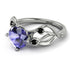 Tanzanite Blossom 14K Golden Nature Inspired Engagement Ring - Haley No. 209
