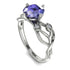 Tanzanite Blossom 14K Golden Nature Inspired Engagement Ring - Haley No. 203 image 3