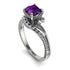 Twist Shank Amethyst Engagement Ring - Maria No. 303