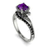 Twist Shank Amethyst Engagement Ring - Maria No. 309 image 1