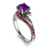 Twist Shank Amethyst Engagement Ring - Maria No. 312 image 1