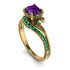 Twist Shank Amethyst Engagement Ring - Maria No. 304 image 1