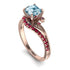 Twist Shank Aquamarine Engagement Ring - Maria No. 411