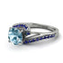 Twist Shank Aquamarine Engagement Ring - Maria No. 415 image 3