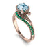 Twist Shank Aquamarine Engagement Ring - Maria No. 405 image 1