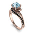 Twist Shank Aquamarine Engagement Ring - Maria No. 408 image 1