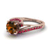 Twist Shank Brown Diamond Engagement Ring - Maria No. 1111 image 3