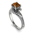 Twist Shank Brown Diamond Engagement Ring - Maria No. 1103