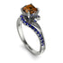 Twist Shank Brown Diamond Engagement Ring - Maria No. 1115 image 1