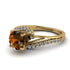 Twist Shank Brown Diamond Engagement Ring - Maria No. 1101 image 3
