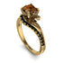 Twist Shank Brown Diamond Engagement Ring - Maria No. 1107 image 1