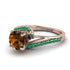 Twist Shank Brown Diamond Engagement Ring - Maria No. 1106 image 3