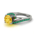Twist Shank Citrine Engagement Ring - Maria No. 606 image 3