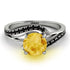 Twist Shank Citrine Engagement Ring - Maria No. 609