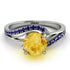 Twist Shank Citrine Engagement Ring - Maria No. 615 image 2