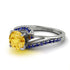 Twist Shank Citrine Engagement Ring - Maria No. 615 image 3