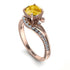 Twist Shank Citrine Engagement Ring - Maria No. 602