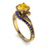 Twist Shank Citrine Engagement Ring - Maria No. 613