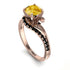 Twist Shank Citrine Engagement Ring - Maria No. 608 image 1