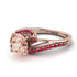 Twist Shank Morganite Engagement Ring - Maria No. 911 image 3