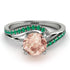 Twist Shank Morganite Engagement Ring - Maria No. 906