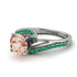 Twist Shank Morganite Engagement Ring - Maria No. 906