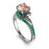 Twist Shank Morganite Engagement Ring - Maria No. 906