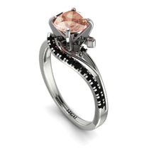 Twist Shank Morganite Engagement Ring - Maria No. 909 image 1