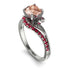 Twist Shank Morganite Engagement Ring - Maria No. 912 image 1
