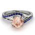 Twist Shank Morganite Engagement Ring - Maria No. 915