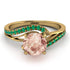 Twist Shank Morganite Engagement Ring - Maria No. 904
