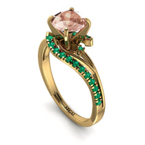 Twist Shank Morganite Engagement Ring - Maria No. 904 image 1