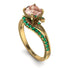 Twist Shank Morganite Engagement Ring - Maria No. 904