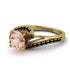 Twist Shank Morganite Engagement Ring - Maria No. 907