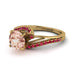 Twist Shank Morganite Engagement Ring - Maria No. 910