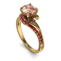 Twist Shank Morganite Engagement Ring - Maria No. 910 image 1