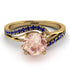 Twist Shank Morganite Engagement Ring - Maria No. 913