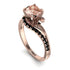 Twist Shank Morganite Engagement Ring - Maria No. 908